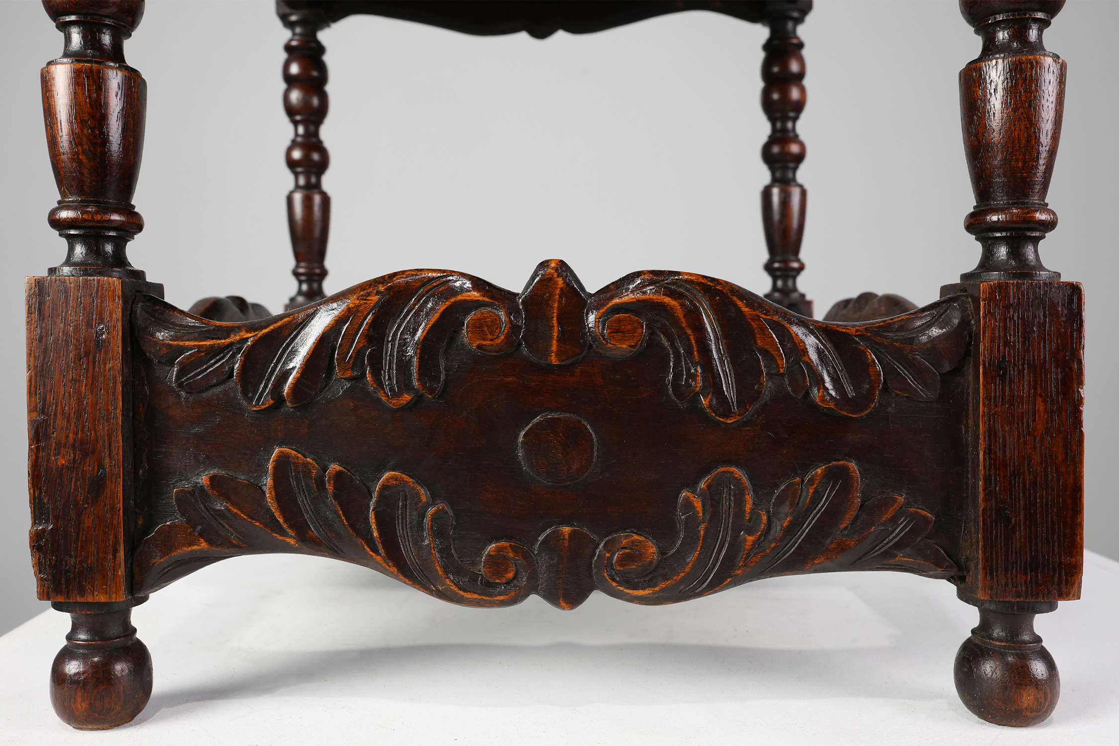Oak carved square Side Table, Belgium 18th Centurythumbnail